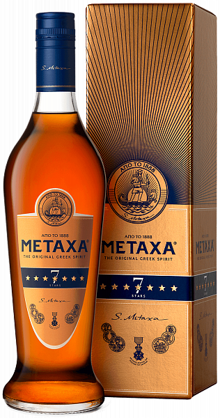 Бренди Metaxa 7 stars (gift box), 0.7 л