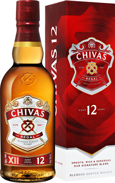 Chivas Regal Blended Scotch Whisky 12 y.o. (gift box), 0.5 л
