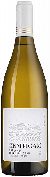 Вино Semisam Chardonnay Sauvignon Blanc Kuban'. Anapa Shumrinka, 0.75 л
