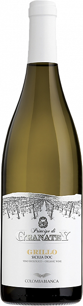 Белое полусухое вино Principe di Granatey Grillo Sicilia DOC Cantine Colomba Bianca, 0.75 л