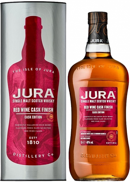 Виски Jura Red Wine Cask Single Malt Scotch Whisky (gift box), 0.7 л