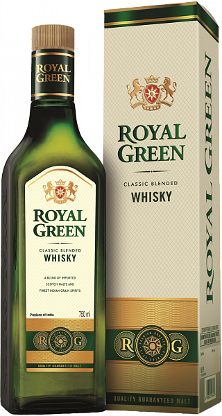 Royal Green Classic Blended Whisky (gift box), 0.75 л