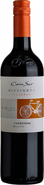 Чилийское вино Bicicleta Carmenere Cono Sur, 0.75 л