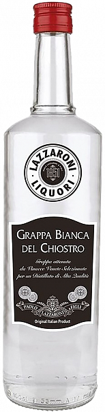 Grappa Bianca del Chiostro Lazzaroni, 0.7 л