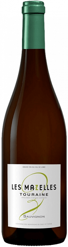 Вино белое сухое Les Mazelles Sauvignon Blanc Touraine AOC 0.75 л (Ле ...