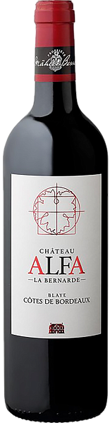Вино Chateau Alfa la Bernarde Blaye-Cotes de Bordeaux AOC, 0.75 л