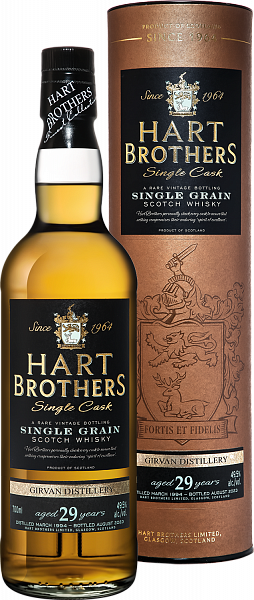 Виски Hart Brothers Girvan Single Grain Scotch Whisky 29 y.o. (gift box), 0.7 л