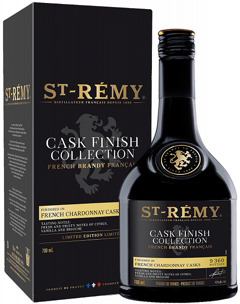Бренди Saint-Remy Cask Finish Collection Chardonnay Cask (gift box), 0.7 л