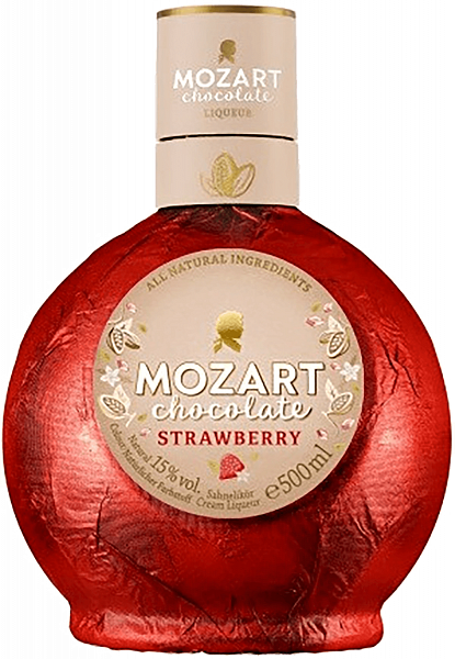 Ликёр Mozart White Chocolate Cream Strawberry, 0.5 л