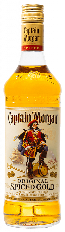 Капитан Морган Пряный Золотой спиртной напиток на основе рома 0.5 л