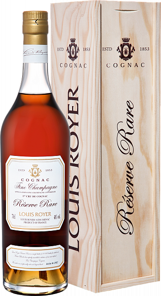 Коньяк Cognac Louis Royer Fine Champagne Reserve Rare (gift box), 0.7 л