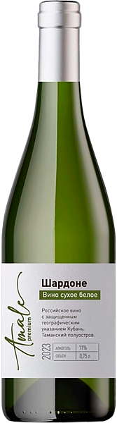 Вино Amale Chardonnay Kuban'. Tamanskiy Poluostrov, 0.75 л