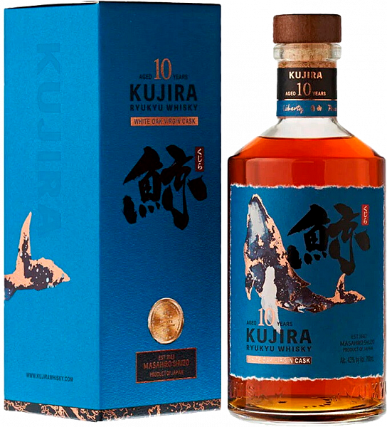 Kujira Ryukyu White Oak Virgin Cask Single Grain Japanese Whisky 10 y.o. (gift box), 0.7 л