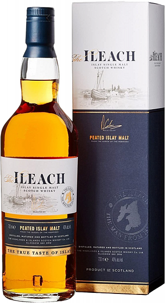 Виски Ileach Peated Islay Single Malt Scotch Whisky (gift box), 0.7 л