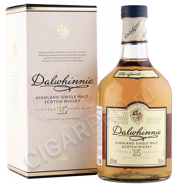 Dalwhinnie Highland Single Malt Scotch Whisky 15 y.o. (gift box), 0.7 л
