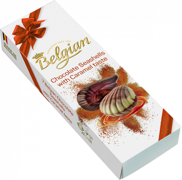 The Belgian Chocolate Seashells with caramel taste, 0.65 л