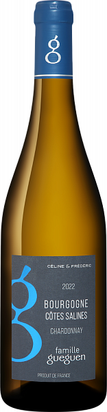 Вино Cotes Salines Chardonnay Bourgogne AOC Celine & Frederic Gueguen, 0.75 л