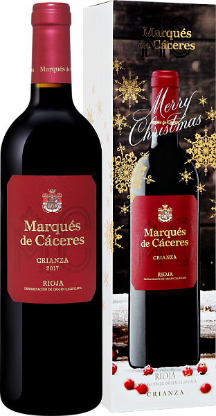 Вино Crianza Rioja DOCa Marques De Caceres (gift box), 0.75 л