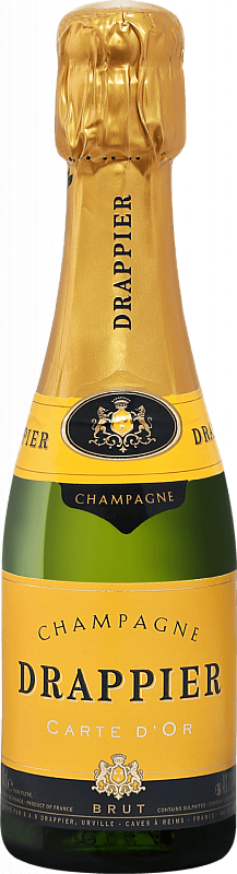 Игристое вино и шампанское Драпье Карт д’Ор Брют Шампань AOP 0.2 л