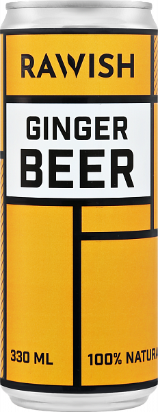 Лимонад Rawish Ginger Beer, 0.33 л