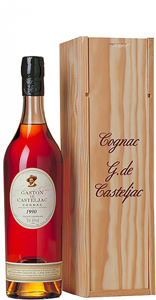 Коньяк Gaston de Casteljac 1990 Grande Champagne (in wooden box), 0.7 л