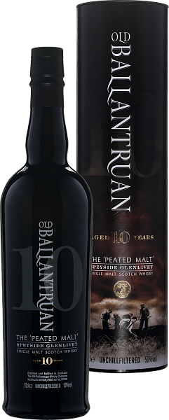 Виски Old Ballantruan Speyside Glenlivet Single Malt Scotch Whisky 10 y.o. (gift box), 0.7 л