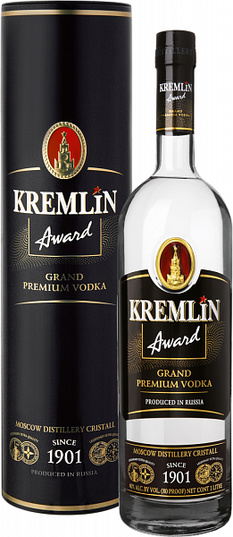 Водка KREMLIN AWARD Grand Premium Vodka (gift box), 1 л