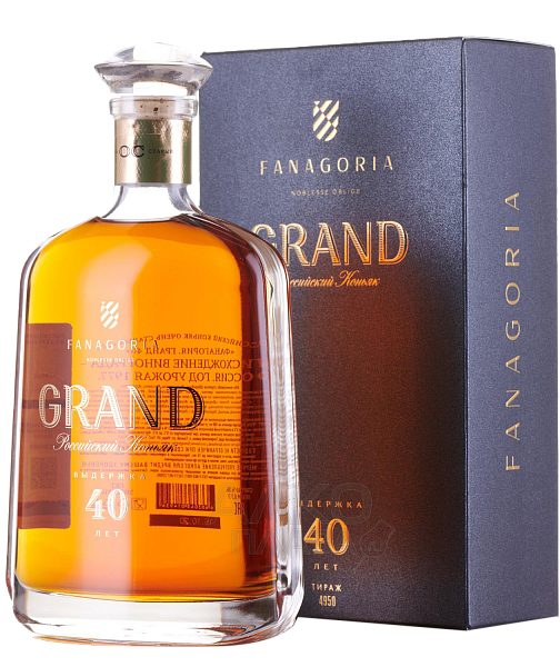 Коньяк Fanagoria Grand OS 40 y.o.(gift box), 0.7 л