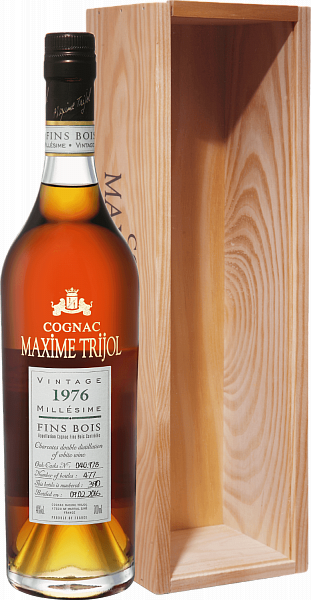 Коньяк Maxime Trijol Cognac Fins Bois 1976 (gift box), 0.7 л