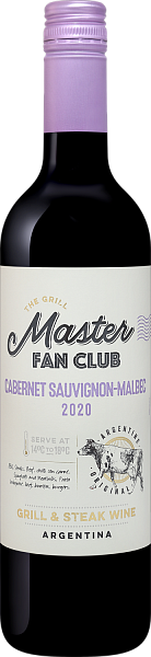 Grill Master Fan Club Cabernet Sauvignon-Malbec Andean Vineyards, 0.75 л