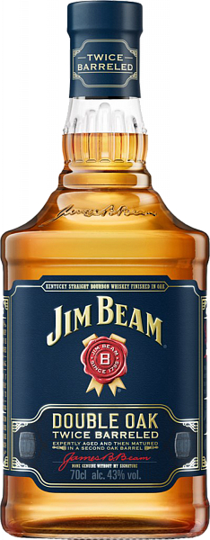 Виски Jim Beam Double Oak Kentucky Straight Bourbon, 0.7 л
