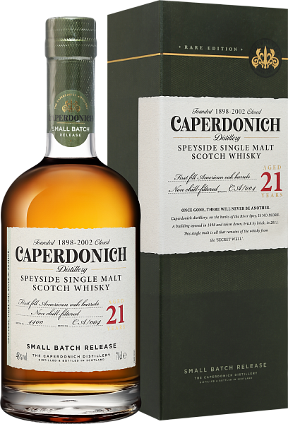 Виски Caperdonich Speyside Single Malt Scotch Whisky 21 y.o. (gift box), 0.7 л