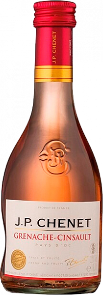 Розовое полусухое вино J.P. Chenet Original Grenache-Cinsault Pays d'Oc IGP, 0.187 л