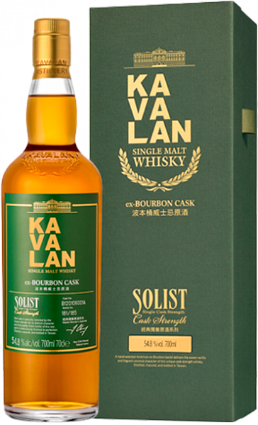 Виски Kavalan Solist Ex-Bourbon Cask Single Malt Whisky (gift box), 0.7 л