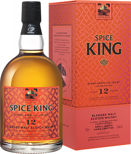 Виски Wemyss Malts Spice King Blended Malt Scotch Whisky 12 y.o. (gift box), 0.7 л