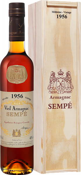 Sempe Vieil Vintage 1956 Armagnac AOC (gift box), 0.5 л