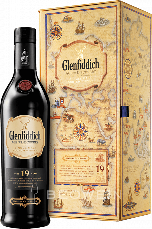 Гленфиддик Эйдж оф Дискавери Мадейра Каск Финиш 19 лет односолодовый шотландский виски в подарочной упаковке 0.7 л