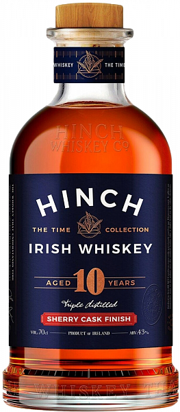 Виски Hinch Sherry Cask Finish 10 Years Old Irish Whisky, 0.7 л