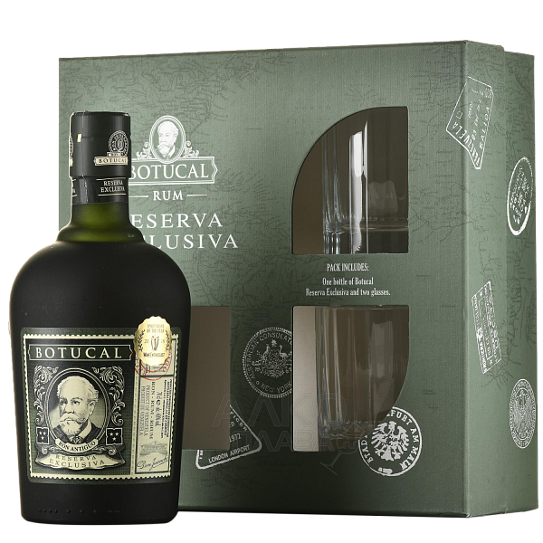 Ром Botucal Reserva Exclusiva (gift box with 2 glasses), 0.7 л