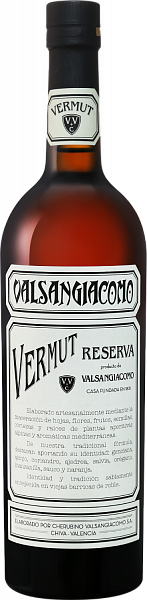 Vermouth Valsangiacomo Reserva Cherubino Valsangiacomo, 0.75 л