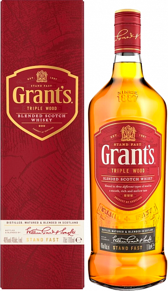 Grant's Triple Wood Blended Scotch Whisky (gift box), 0.7 л