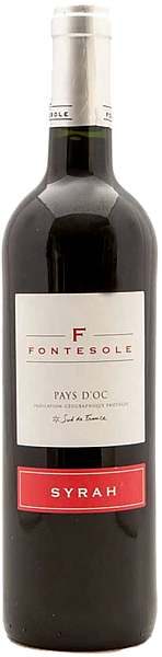 Вино Fontesole Syrah Pays d'Oc IGP Les Vignerons de Fontes, 0.75 л