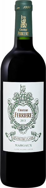 Вино Chateau Ferriere Grand Cru Classe Margaux AOC, 0.75 л
