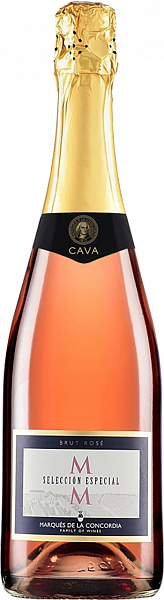 Испанское игристое вино MM Seleccion Especial Brut Rose Cava DO Marques de la Concordia, 0.75 л