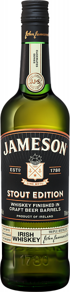 Виски Jameson Stout Edition Irish Whiskey, 0.7 л