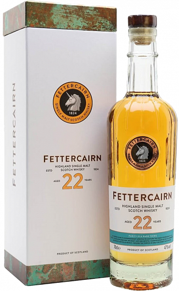 Виски Fettercairn Single Malt Scotch Whisky 22 Years Old (gift box), 0.7 л