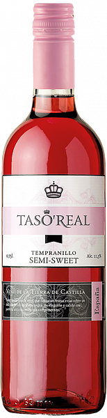 Розовое полусладкое вино Taso Real Tempranillo Rose Semisweet Bodegas del Saz, 0.75 л