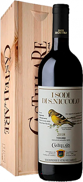 Вино I Sodi di San Niccolo Toscana IGT Castellare di Castellina (gift box), 0.75 л