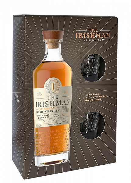 The Irishman The Harvest Blended Irish Whiskey (gift box with 2 glasses), 0.7 л