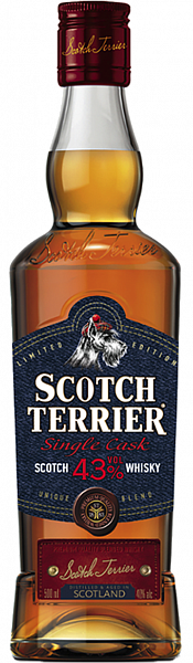 Виски Scotch Terrier Single Cask Blended Malt Whiskey, 0.5 л